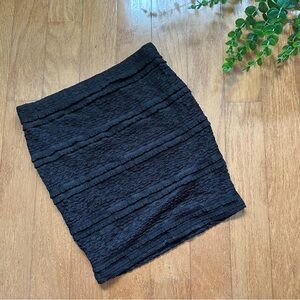 NWOT Forever 21 Black Lace Embroidered Mini Skirt